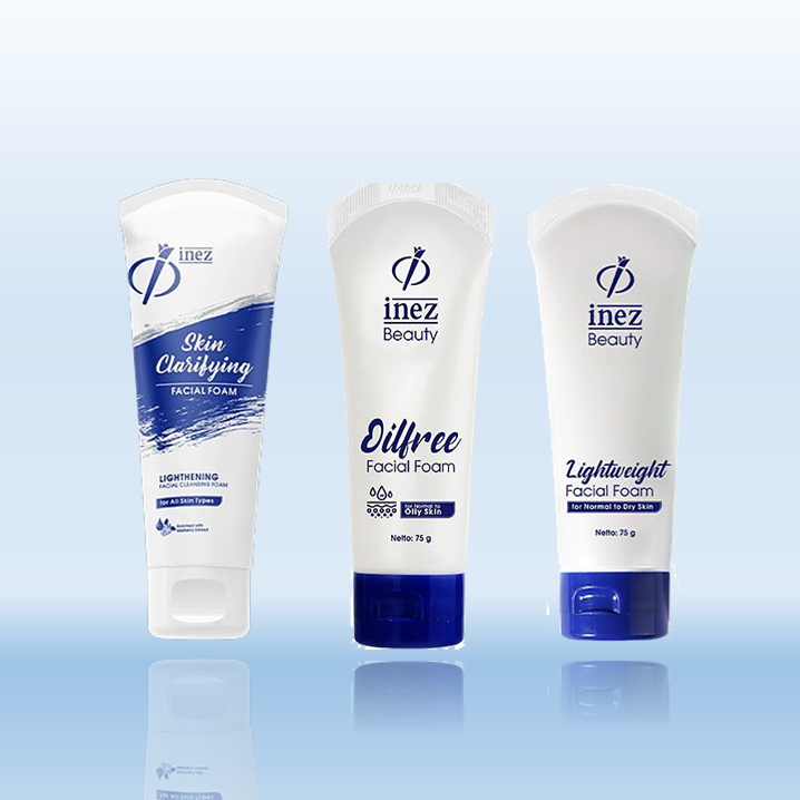 Inez Lightweight Facial Foam, Pembersih Wajah Ringan untuk Kulit Segar dan Bersih