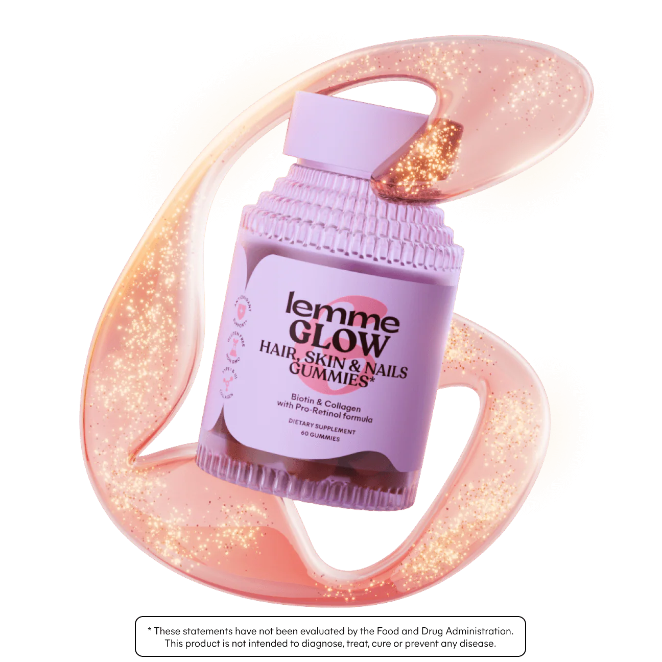 Lemme Glow Gummies, Suplemen Kecantikan dalam Bentuk Gummy untuk Rambut, Kulit, dan Kuku