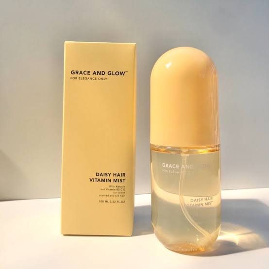 Grace and Glow Daisy Perfume Hair Vitamin Mist, Semprotan Rambut Wangi dengan Sentuhan Perawatan