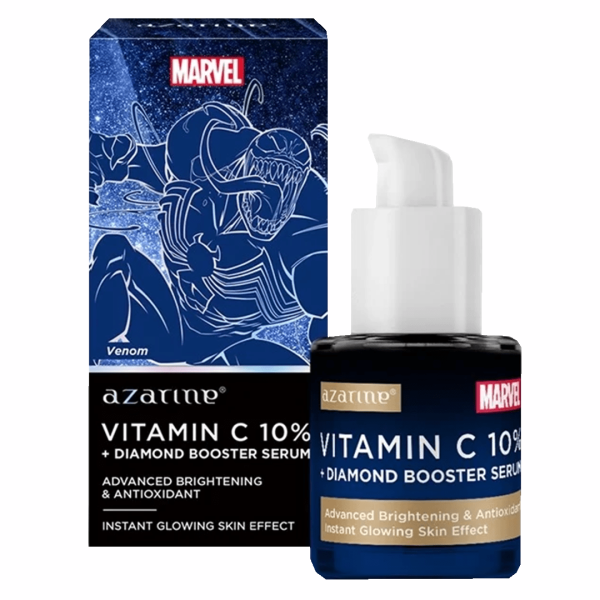 Azarine Vitamin C 10% + Diamond Booster Serum, Serum Pencerah Lokal dengan Kandungan Stabil