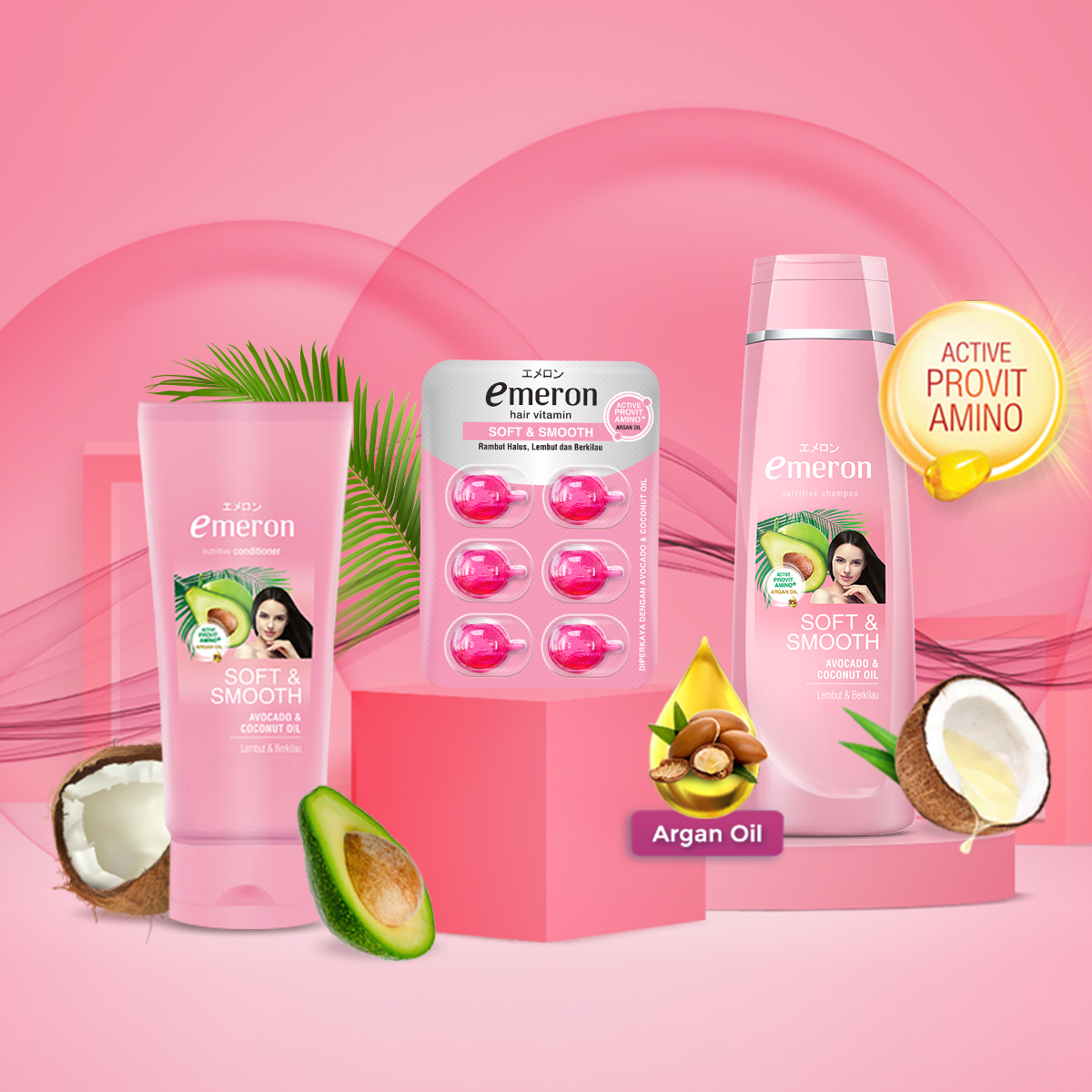 Emeron Hair Vitamin Soft & Smooth, Perawatan Praktis untuk Rambut Lebih Halus dan Lembut