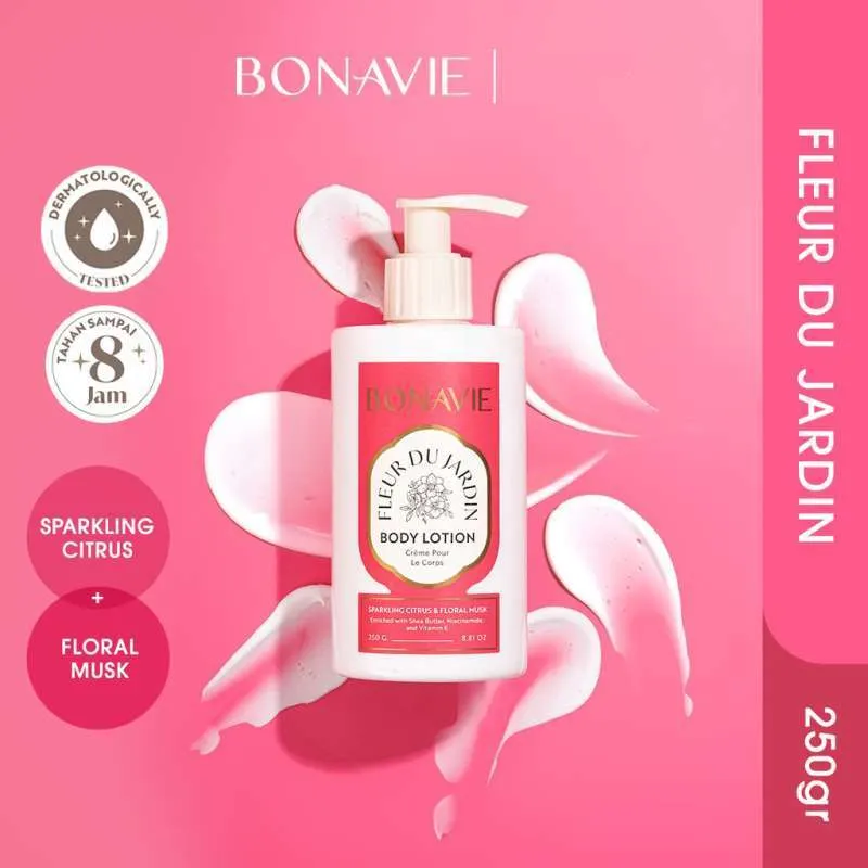 BONAVIE Fleur Du Jardin Body Lotion, Kelembapan dengan Aroma Floral yang Segar